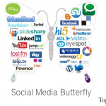 Social Media Butterfly by TopuTop