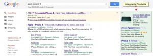 Produktanzeige auf google.com